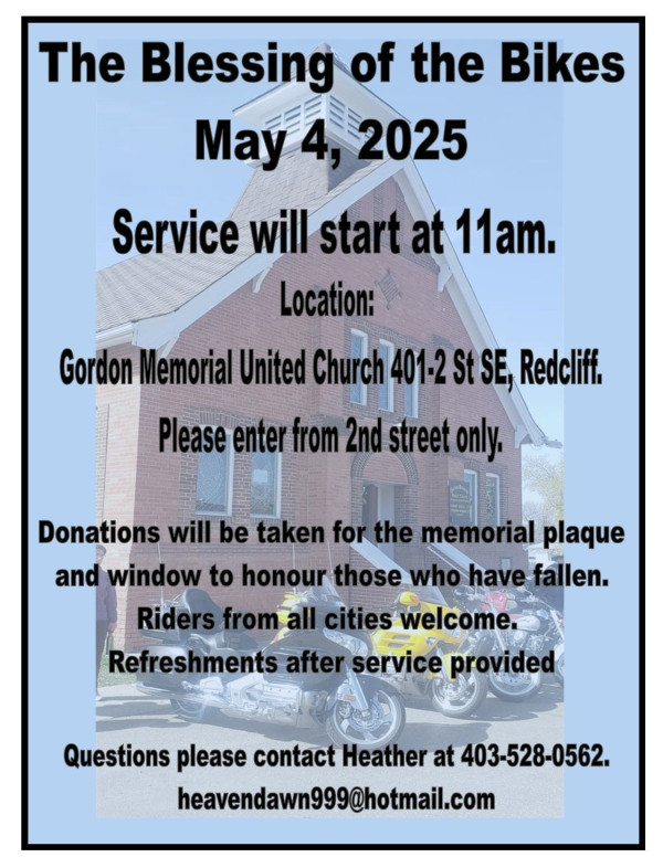 Redcliff Blessing of the Bikes