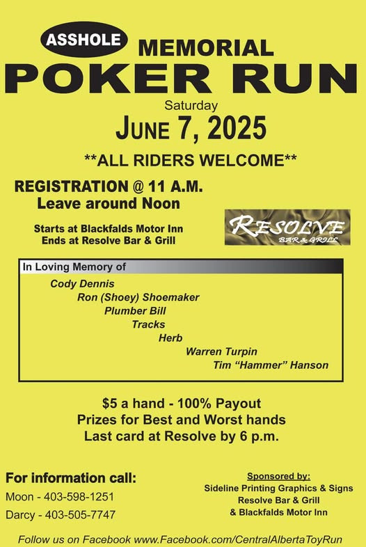 Asshole Memorial Poker Run