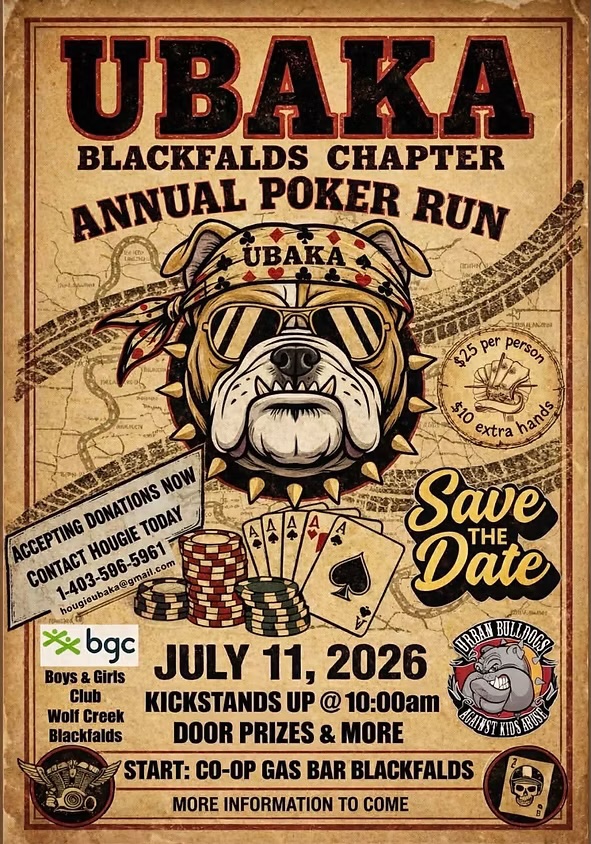 UBAKA Blackfalds Chapter Annual Poker Run