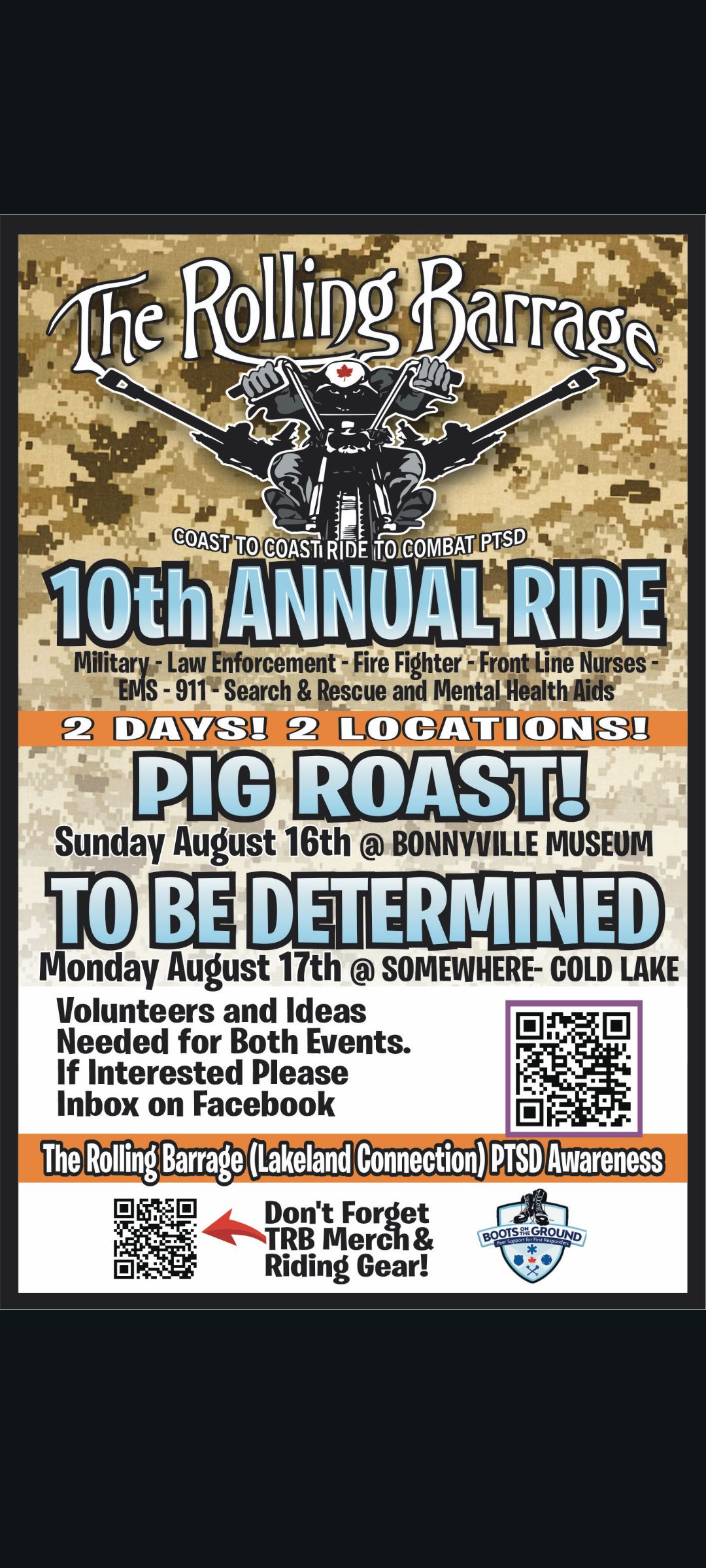 The Rolling Barrage — 10th Annual Ride