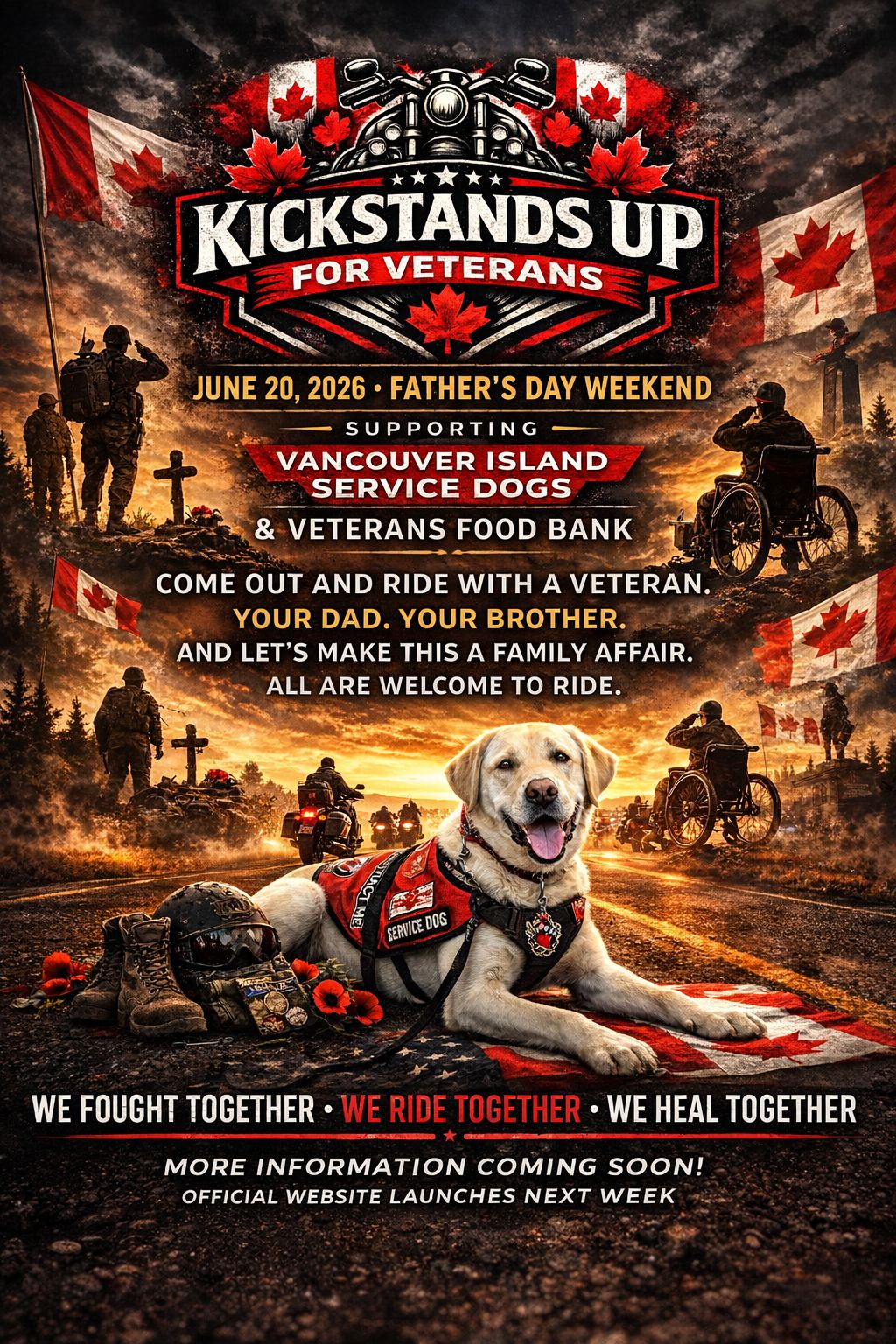 Kickstands Up for Veterans