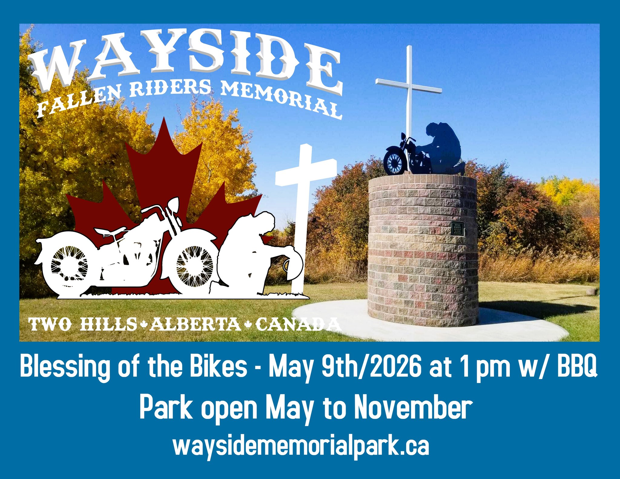 Wayside Fallen Riders Memorial — Blessing of the