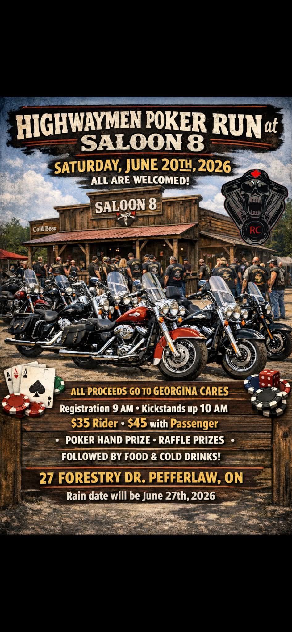 Highwaymen Poker Run - Pefferlaw
