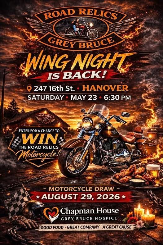 Road Relics Grey Bruce – Wing Night