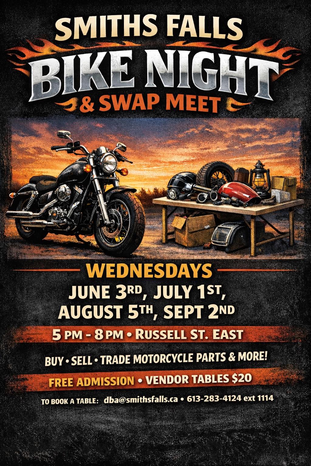 Bike Night + Swap Meet - Smiths Falls
