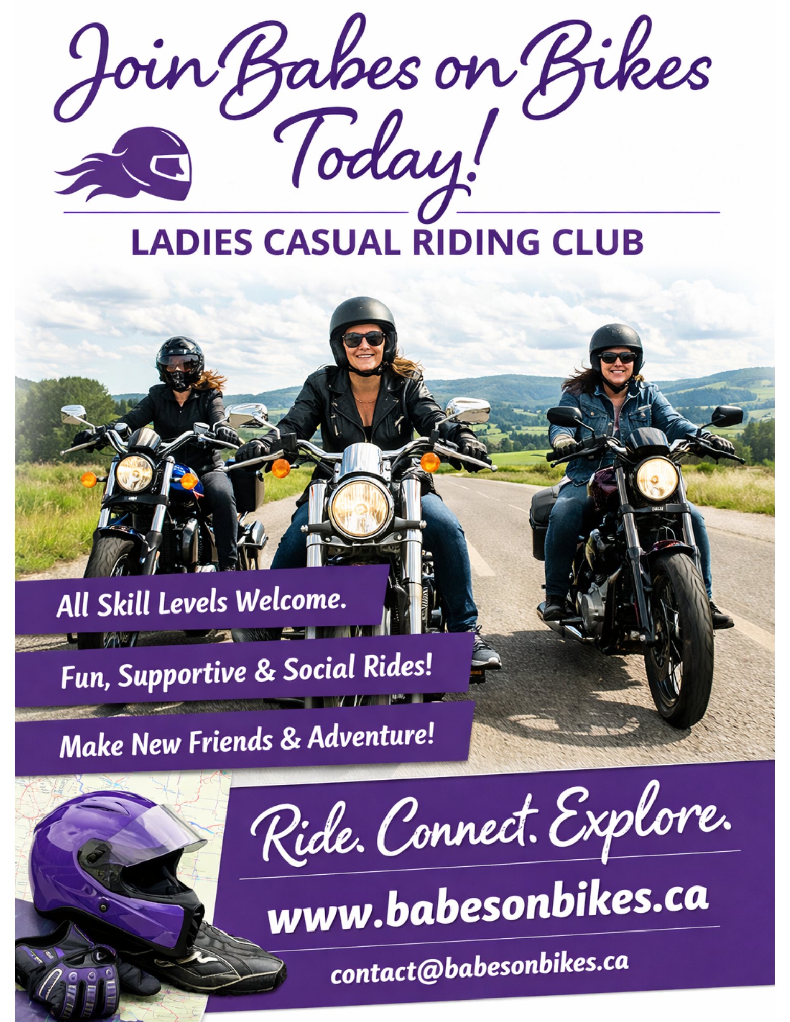 Babes on Bikes Riding Club Membership / Join the Club