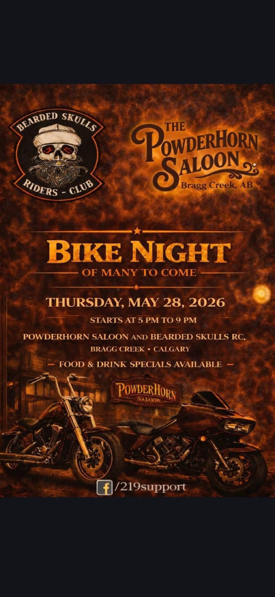 Bike Night – Bearded Skulls RC / Powderhorn Saloon