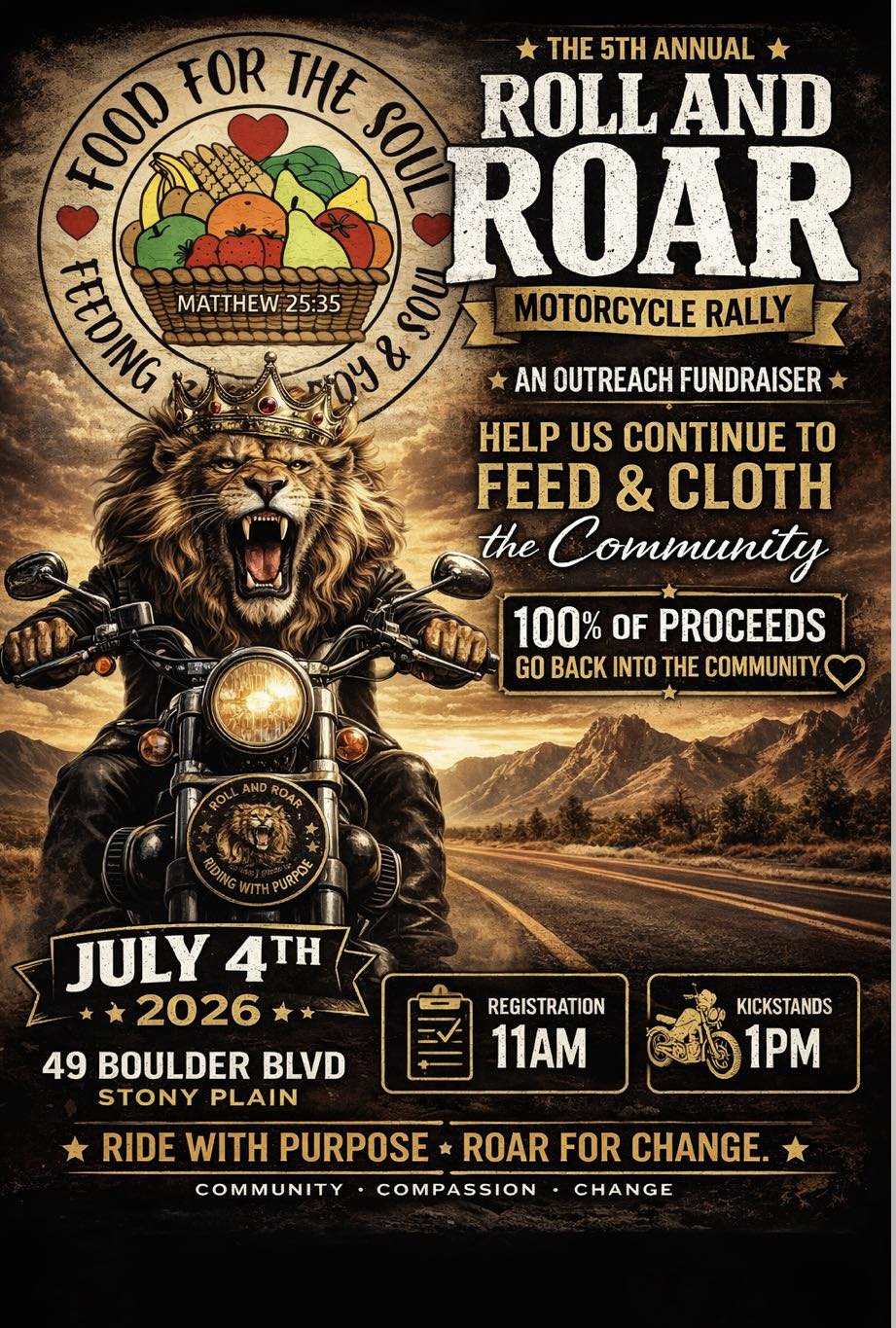 5th Annual Roll and Roar Motorcycle Rally