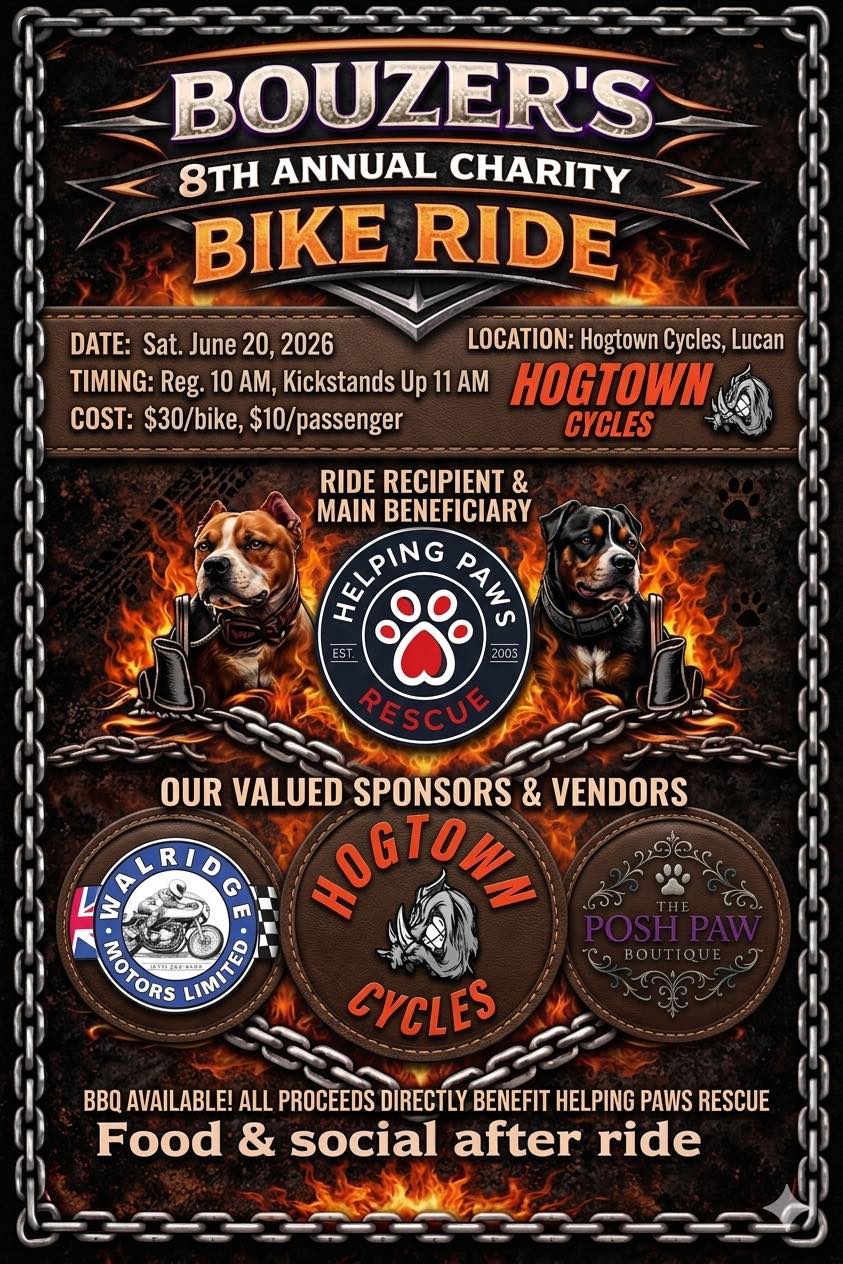Bouzer's 8th Annual Charity Bike Ride