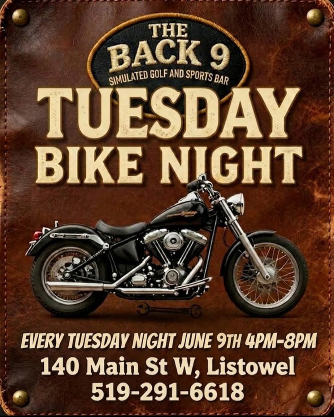 Tuesday Bike Night at The Back 9