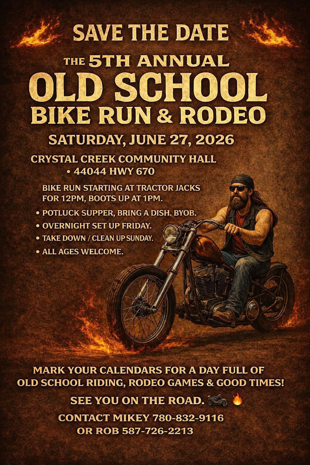 5th Annual Old School Bike Run & Rodeo