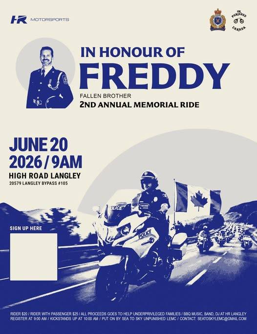 In Honour of Freddy – 2nd Annual Memorial Ride