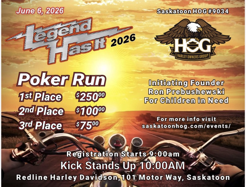 Legend Has It - 6th Annual Poker Run for Children in Need