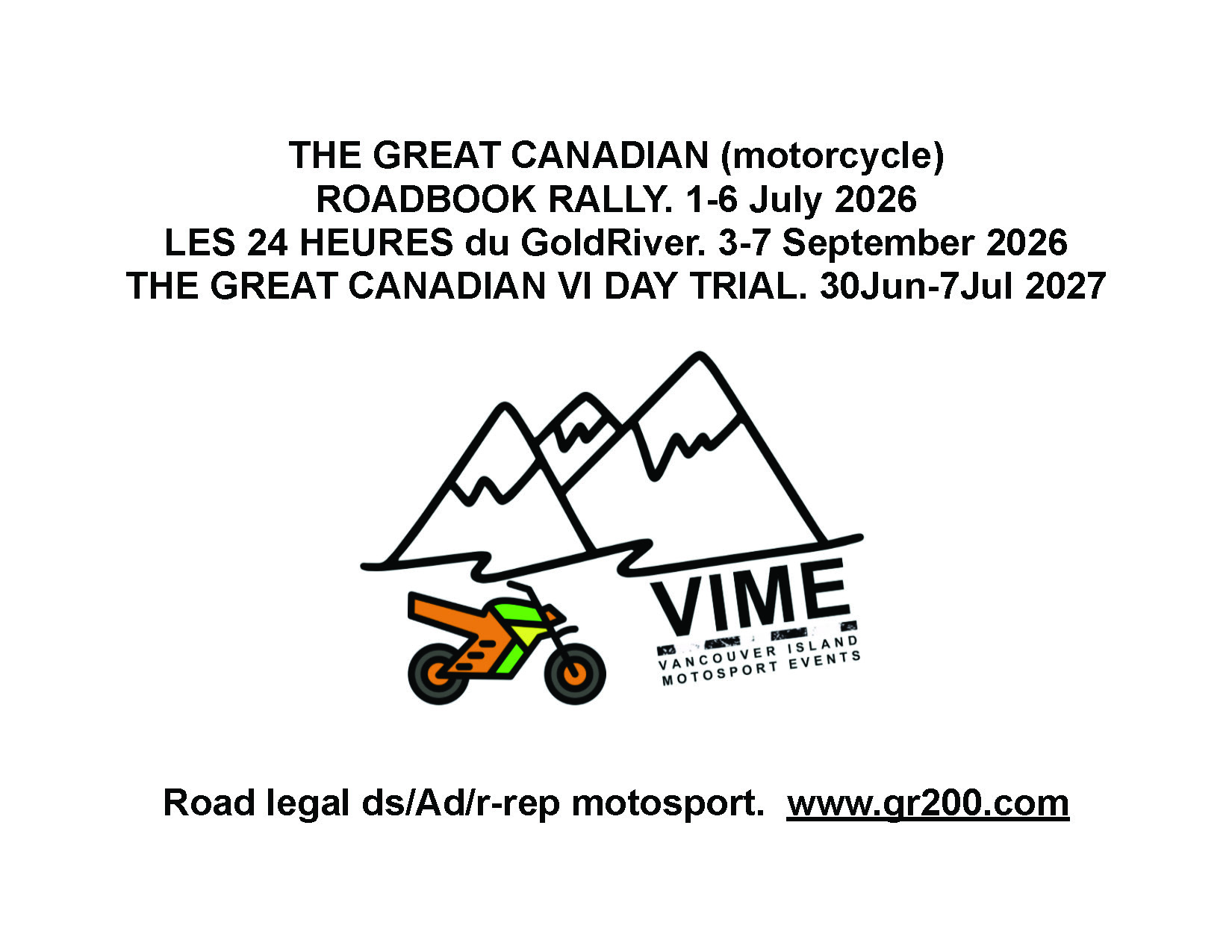 The Great Canadian (Motorcycle) Roadbook Rally