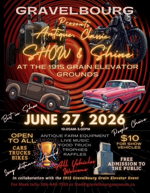 GRAVELBOURG presents Antique & Classic SHOW & SHINE
