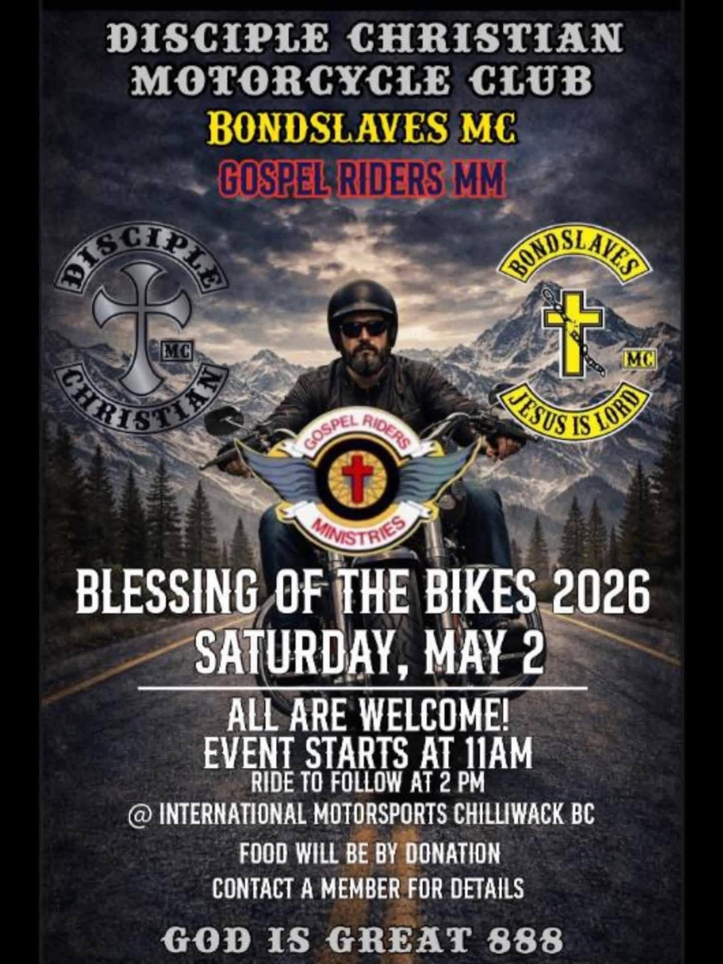 Blessing of the Bikes 2026 Chilliwack