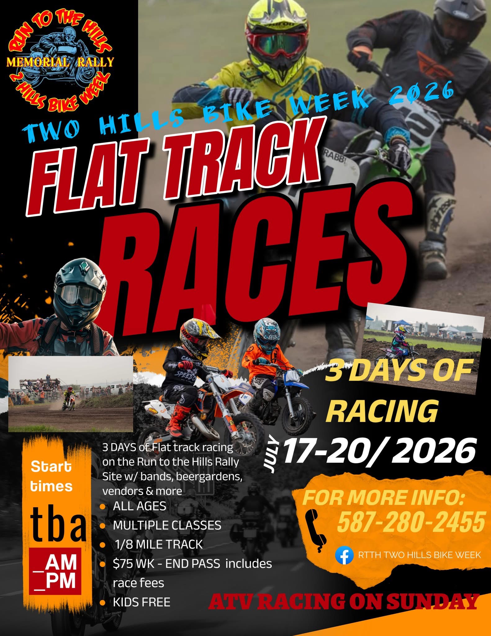 Two Hills Bike Week - Flat Track Races