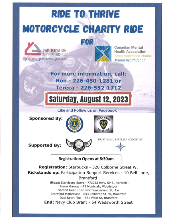 Ride to Thrive Motorcycle Charity Ride