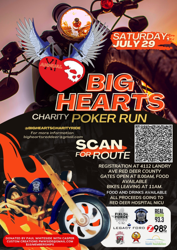 11th Annual Big Hearts Charity Poker Run