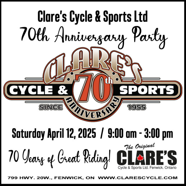 Clare's Cycle 70th Anniversary Party