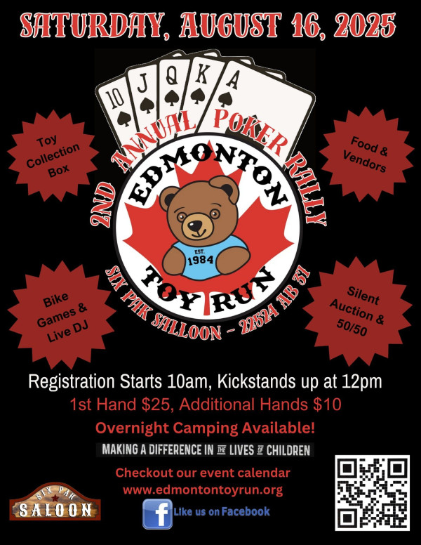 Edmonton Toy Run 2nd Annual Poker Rally