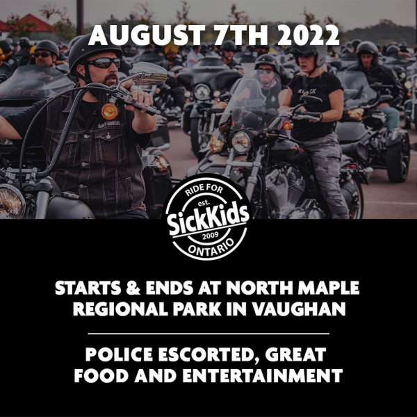 Ride for Sick Kids, Ontario