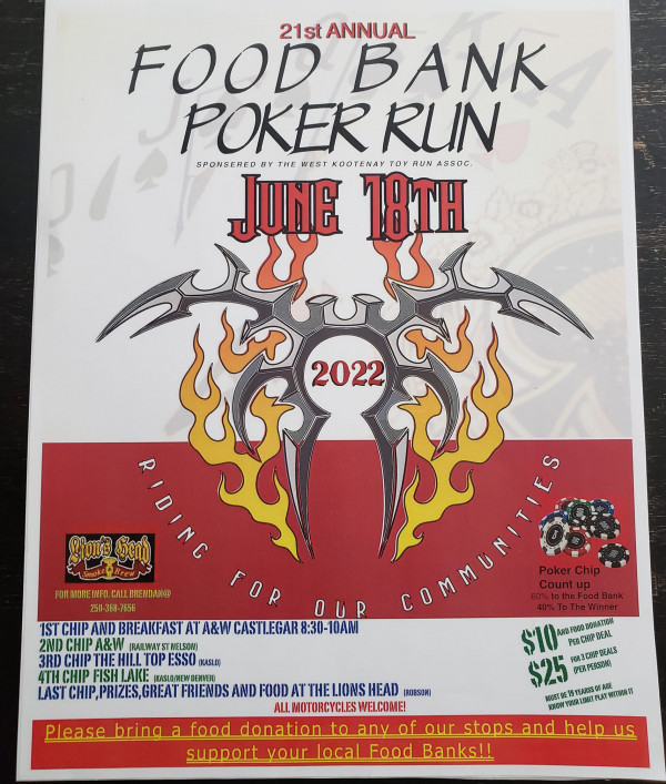 21st Food Bank Poker Run